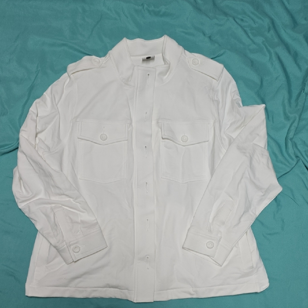 CAbi White Lighthouse Inspired Jacket